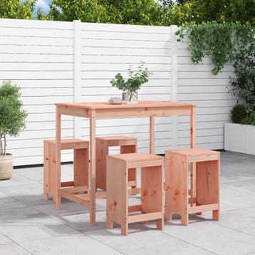 vidaXL 5-delige Tuinset massief douglashout, Tuin en Terras, Tuinsets en Loungesets, Verzenden, Nieuw, Tuinset