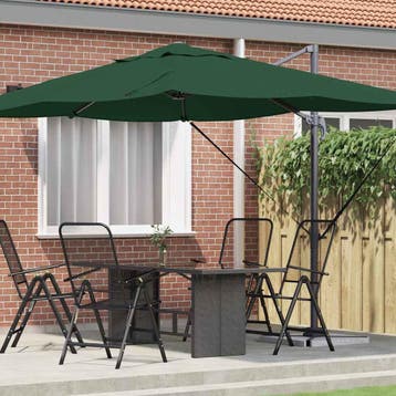 vidaXL Parasol 351 x 250 x 260 cm Polyester en Aluminium, Verzenden, Nieuw