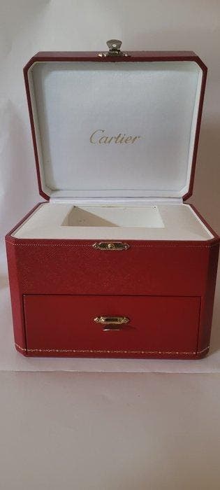 Cartier - cartier - Boîte à bijoux - boîte à bijoux - Cuir, Antiquités & Art, Curiosités & Brocante