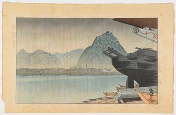 Okuyama Gihachir /  (1907–1981) Regen bij Shimoda —