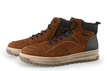 Rieker Veterboots in maat 44 Cognac, Kleding | Heren, Schoenen, Overige kleuren, Verzenden, Boots, Zo goed als nieuw