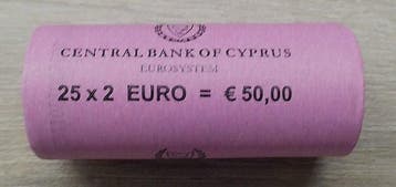 Cyprus. 2 Euro 2012 10 Years of Euro (25 coins) in Roll