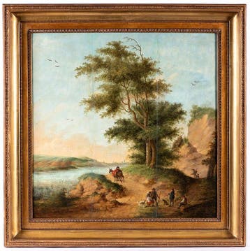 Europese school (XIX) - Sfeervol 19e-eeuws Een verstild, Antiek en Kunst, Kunst | Schilderijen | Klassiek