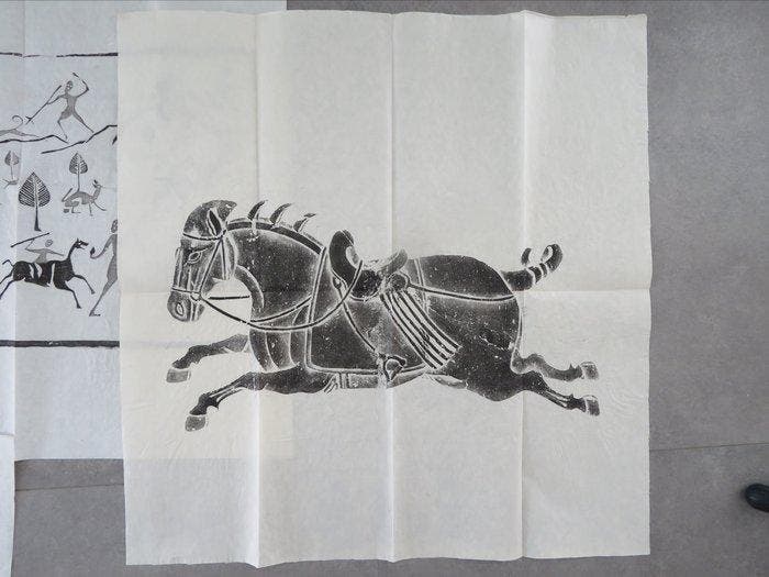 Themacollectie - Vintage collection 5 Chinese woodblock, Antiquités & Art, Antiquités | Jouets