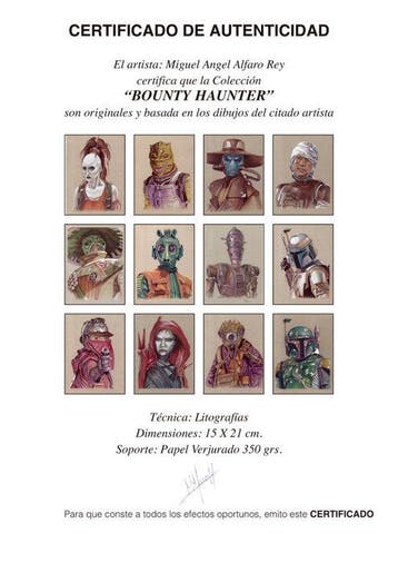 Miguel Ángel Alfaro Rey - Star Wars - Lithography Set of 12, Nieuw