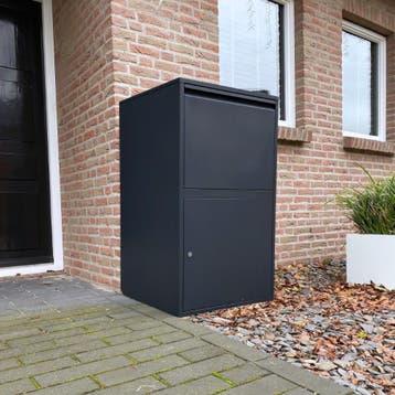Grootste pakketbrievenbus beschikbaar - Zwart, Verzenden, Staande brievenbus