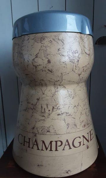 Champagne cork side table or stool, Champagne Pommery -