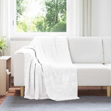 vidaXL plaid Wit 130 x 150 cm 1 kg Fleece, Verzenden