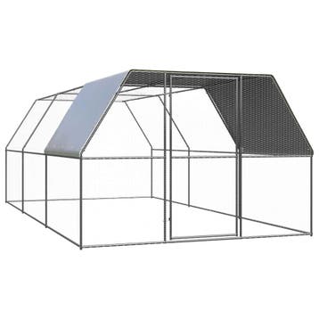 vidaXL Kippenhok 3x6x2 m gegalvaniseerd staal, Verzenden, Nieuw