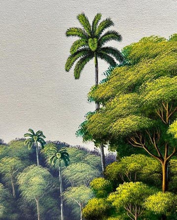 Reinier (XX) - Oasis Tropical: Palmas, Árboles y el Reflejo