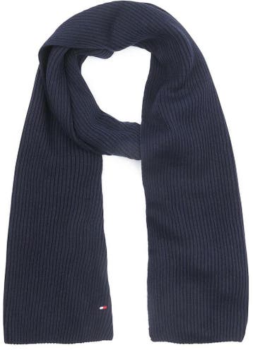 Tommy Hilfiger Rib Sjaal Navy maat  Heren, Verzenden