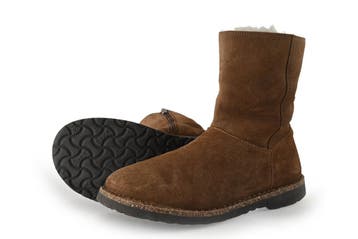 Birkenstock Enkellaarzen in maat 39 Bruin, Bruin, Verzenden, Lage of Enkellaarzen, Zo goed als nieuw