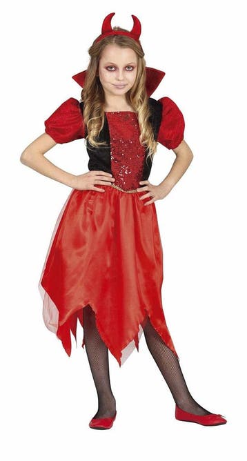 Duivel Halloween Kostuum Meisje, Verzenden, Nieuw