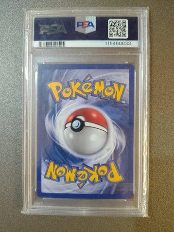 Pokémon - 1 Graded card - Mankey 55/64 First edition - PSA, Hobby en Vrije tijd, Nieuw
