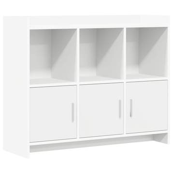 vidaXL Dressoir Wit 98,5 x 33 x 80 cm Bewerkt hout, Verzenden, Nieuw