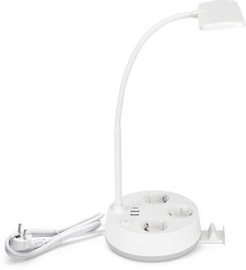 Bureaulamp - Tafellamp - Tafellamp slaapkamer - Wit - Aigost, Verzenden, Nieuw