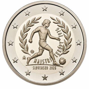 Slowakije. 2 Euro 2026 European Champions 1976 (25 coins)