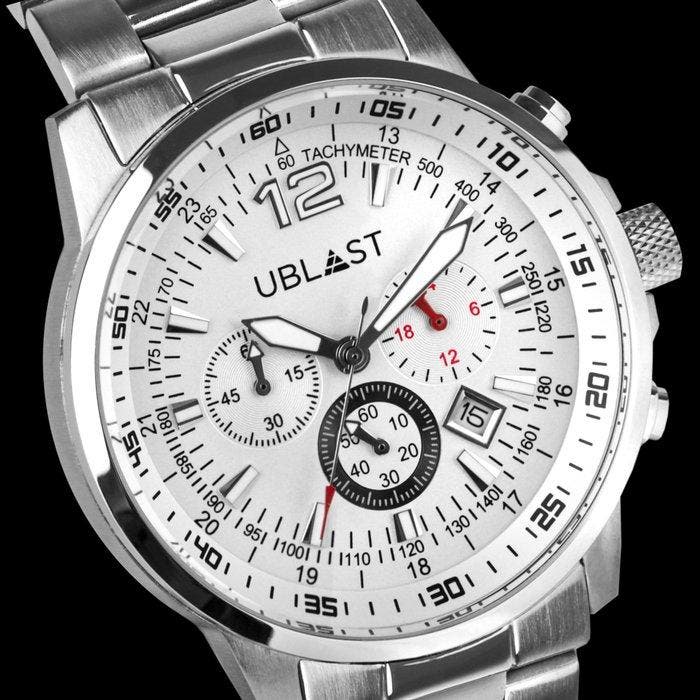 Ublast - Street Race Chronograph - UBSR43SWH - Heren - 2026, Handtassen en Accessoires, Horloges | Heren