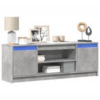 vidaXL Tv-meubel met LED 139,5x34x50 cm bewerkt hout, Verzenden, Nieuw