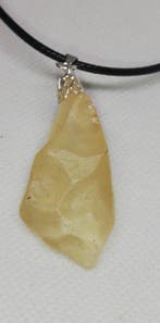 Hanger TECTITES: Libyan Desert Glass / Zonder