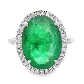 Sans prix de réserve - Bague Platine - 5.39ct. tw. Émeraude