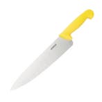 Koksmes | RVS | Geel (Gevogelte) | Lengte 380mm Hygiplas, Verzenden, Nieuw in verpakking