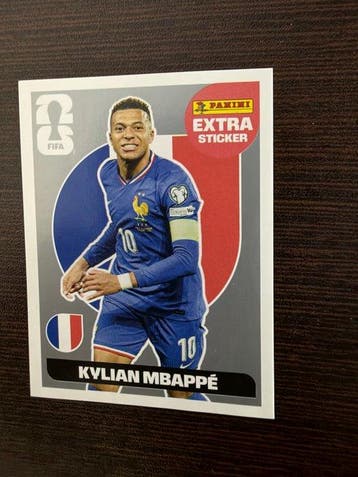 2026 Panini Cristiano Ronaldo, Kylian Mbappé Figurinha extra, Nieuw