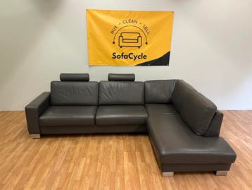 Bultex Lederen Hoekzetel - SofaCycle - Levering mogelijk, Huis en Inrichting, Zetels | Complete zithoeken, Ophalen of Verzenden