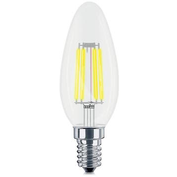 Dimbare LED Lamp E14 Kaars Filament - 4W Warm Wit 3000K - Br, Maison & Meubles, Verzenden