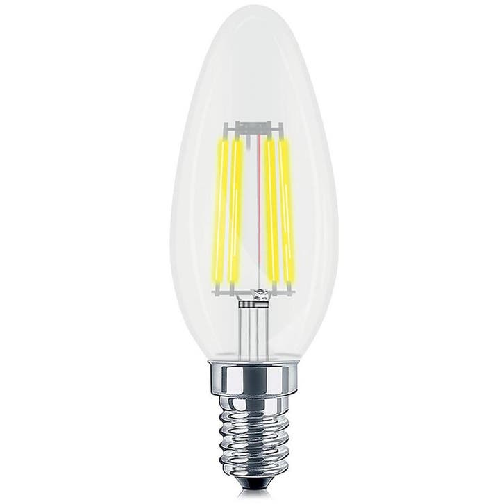 Dimbare LED Lamp E14 Kaars Filament - 4W Warm Wit 3000K - Br, Maison & Meubles, Lampes | Lampes en vrac, Envoi
