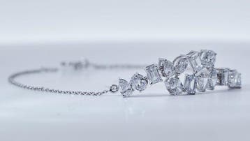 Zonder minimumprijs - Armband - 14 karaat Witgoud - 2.06ct., Nieuw