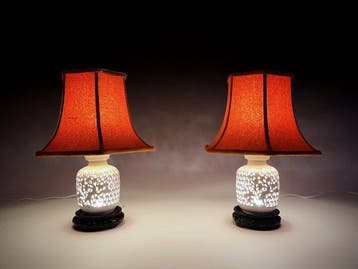 Lampe de table (2) - Porcelaine - Seyei Blanc de Chine, Huis en Inrichting, Nieuw