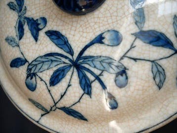 Vase avec couvercle - Porcelaine, peint à la main, Antiek en Kunst