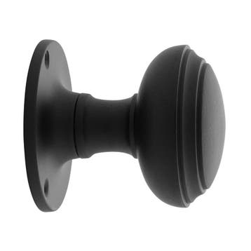 Draaibare ronde deurknop 55mm in mat zwart - voor binnen..., Ophalen of Verzenden, Overige typen
