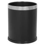 Afvalbak | RVS (Zwart) | 10L | Open | Ø223x280(h)mm Probbax, Verzenden