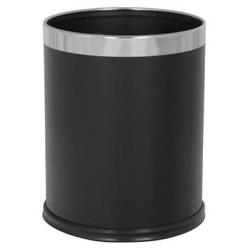Afvalbak | RVS (Zwart) | 10L | Open | Ø223x280(h)mm Probbax, Verzenden, Nieuw in verpakking