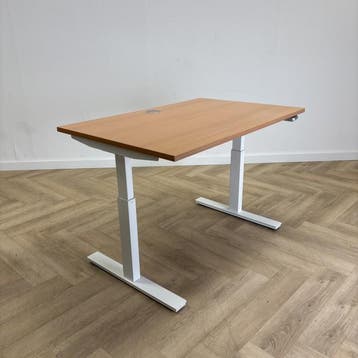 slingerbureau 120x80 cm, beuken - wit, Gebruikt