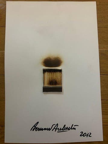 Bernard Aubertin (1934-2015) - Dessin Du Feu