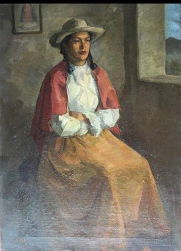 Joseph Alfred Terry (1872-1939) - Retrato de mujer con