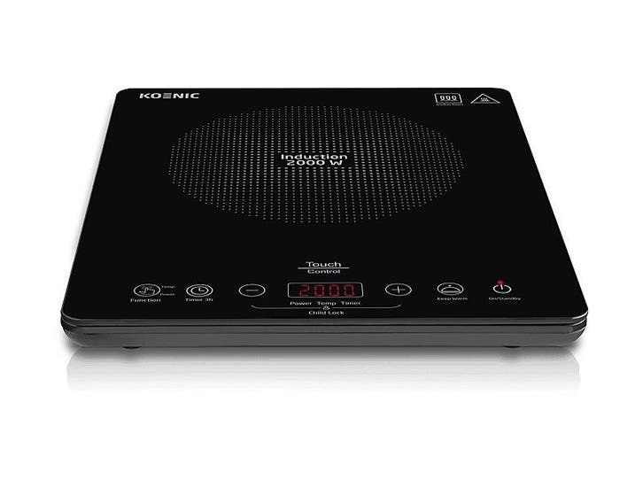 Koenic -  Kip 201025 Enkele Inductieplaat - Zwart, Electroménager, Tables de cuisson, Envoi