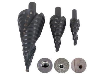 Veiling - Stappenboor/Trappenboor –3-delig – 4-32 mm –, Nieuw