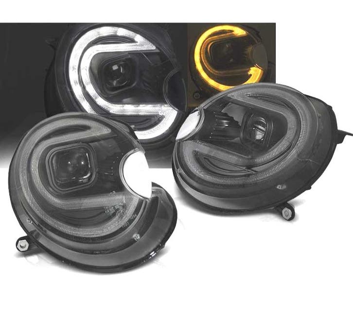 Phares Mini Cooper 06-14 Led Noir, Autos : Pièces & Accessoires, Éclairage, Envoi