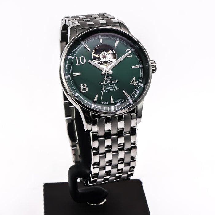 Murex - Compass Open-Heart Automatic Swiss Watch -, Handtassen en Accessoires, Horloges | Heren