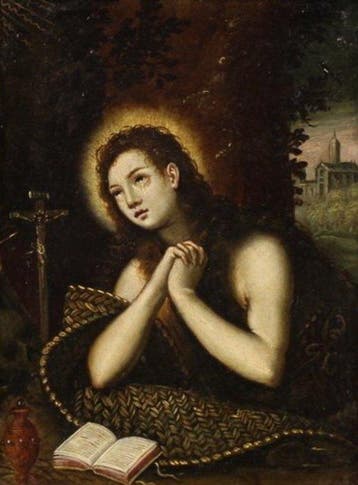 Italiaanse school (XVII) - Maddalena penitente