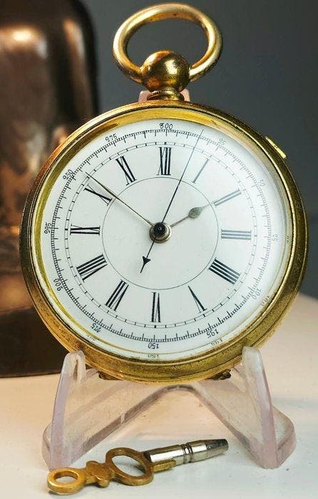 doctor Chronograph - Seconds central pocket watch - 86860 -, Handtassen en Accessoires, Horloges | Heren