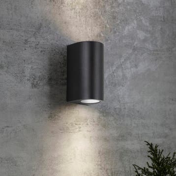 Wandverlichting modern Big Noa Up en Down Muurlamp Zwart, Verzenden, Nieuw