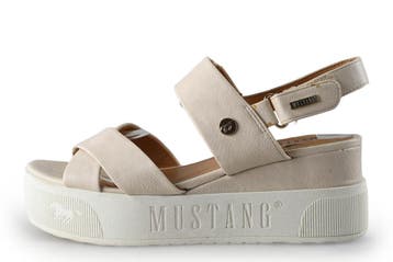 Mustang Sleehakken in maat 37 Wit, Kleding | Dames, Schoenen, Verzenden, Wit, Gedragen, Schoenen met hoge hakken