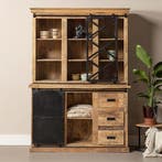 Buffetkast Mangohout Milan 160 X, Verzenden, Nieuw, Overige houtsoorten, Industriële meubels