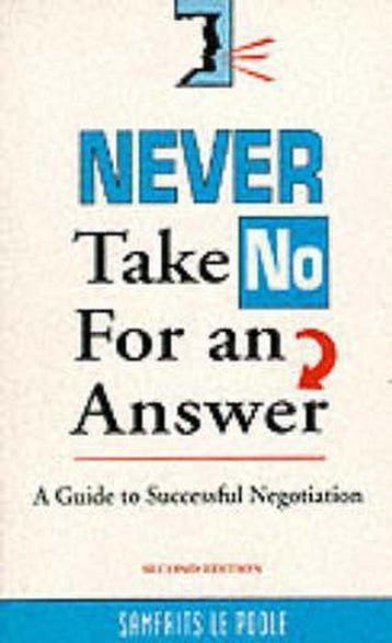 Never Take No for An Answer 9780749403843 Samfrits Le Poole, Verzenden, Gelezen, Samfrits Le Poole