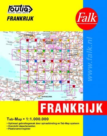 Routiq Frankrijk tab map 9789028715059 Falk, Verzenden, Falk